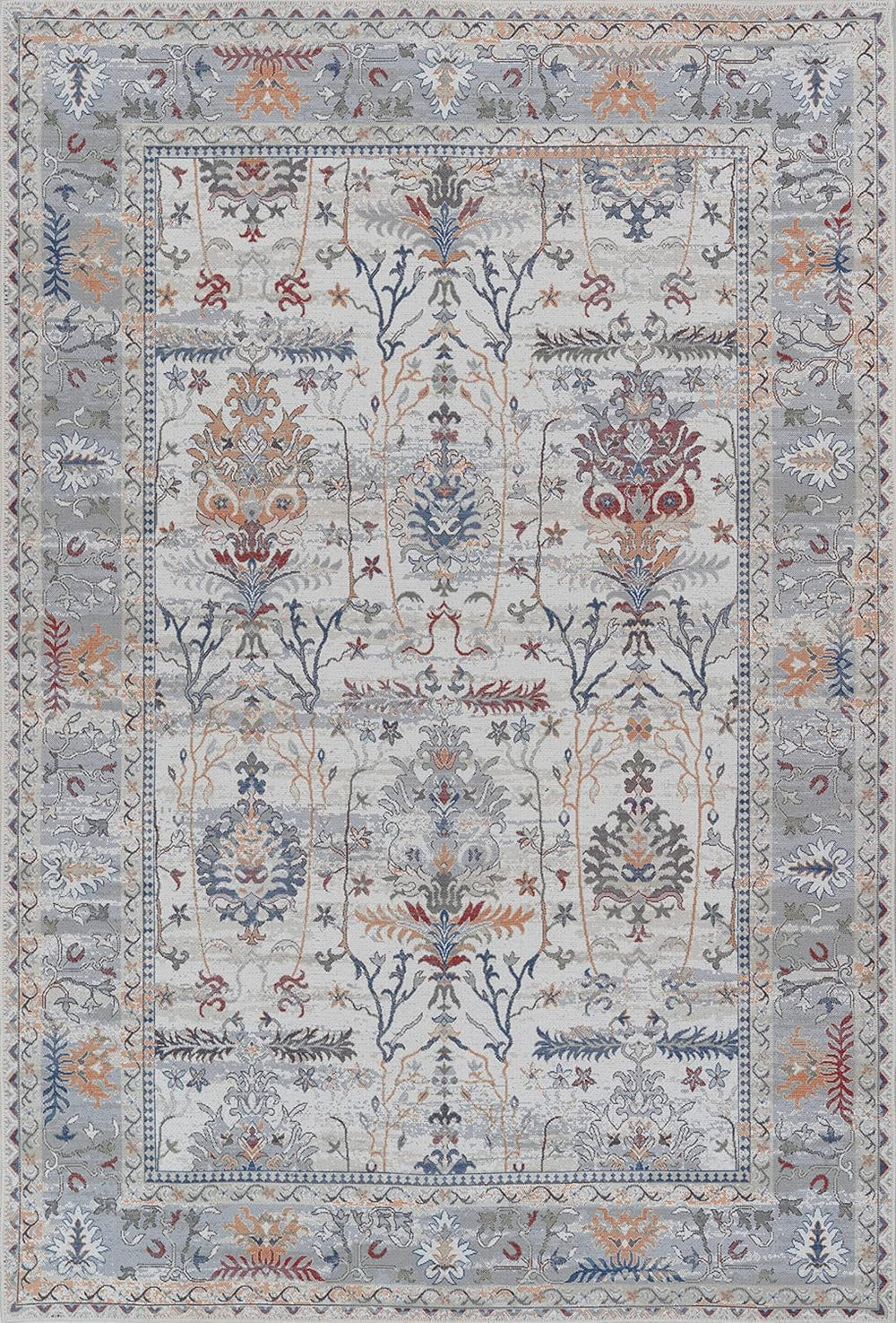 Alfombra Adiva 3x5 Lavable Antideslizante Vintage 3' x 5