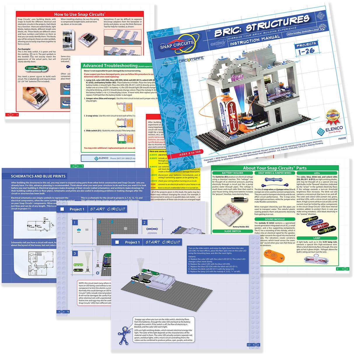 Snap Circuits BRIC: Estructuras ~ Kit de exploración d