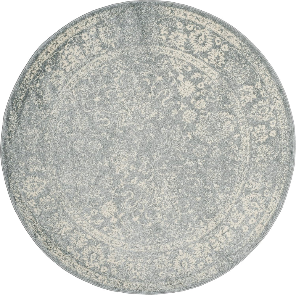 Alfombra Redonda Oriental Distressed, Ideal para Áreas de Tráfico (ADR109T)