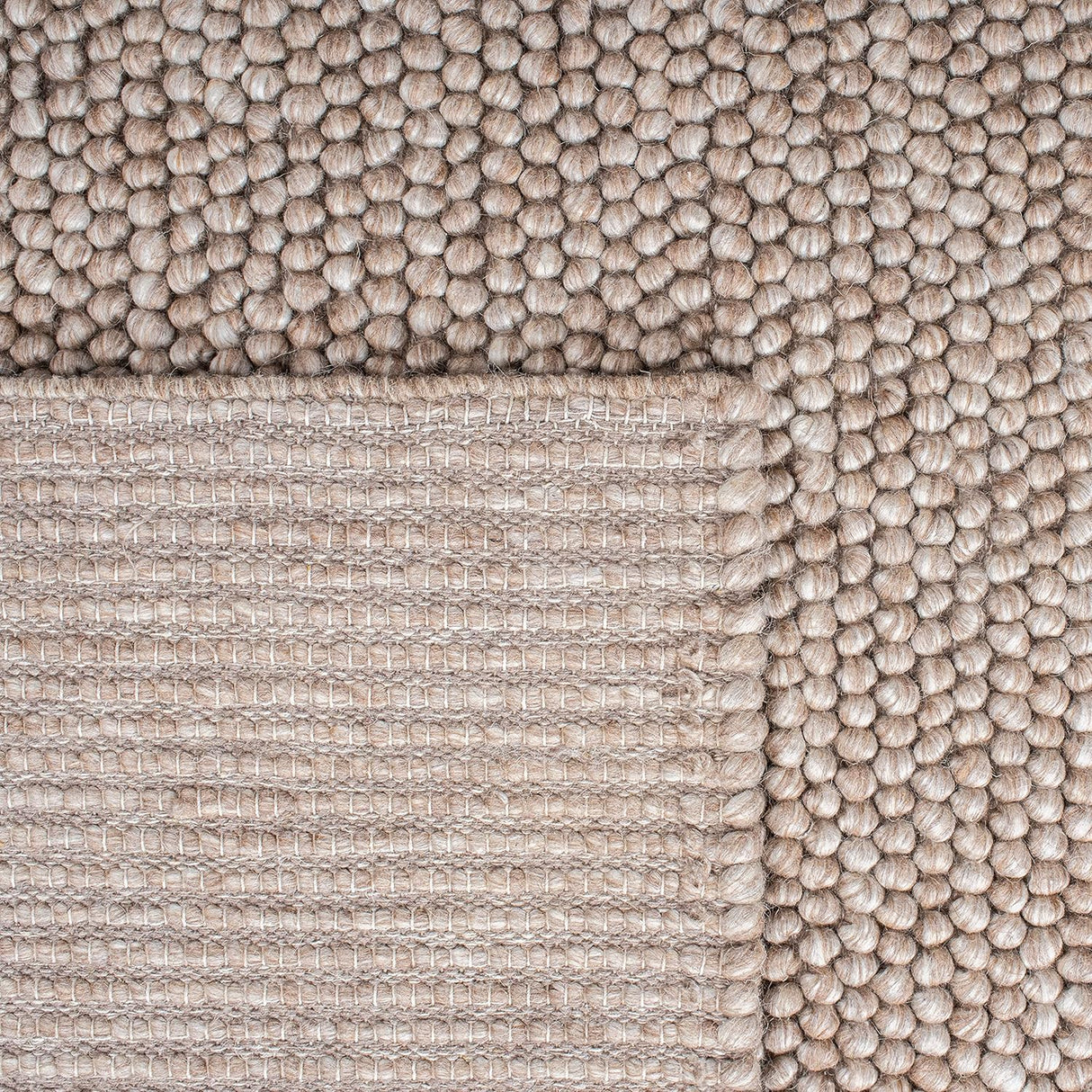 Alfombra de área de lana hecha a mano, ideal para áreas de alto tráfico, modelo NAT620T