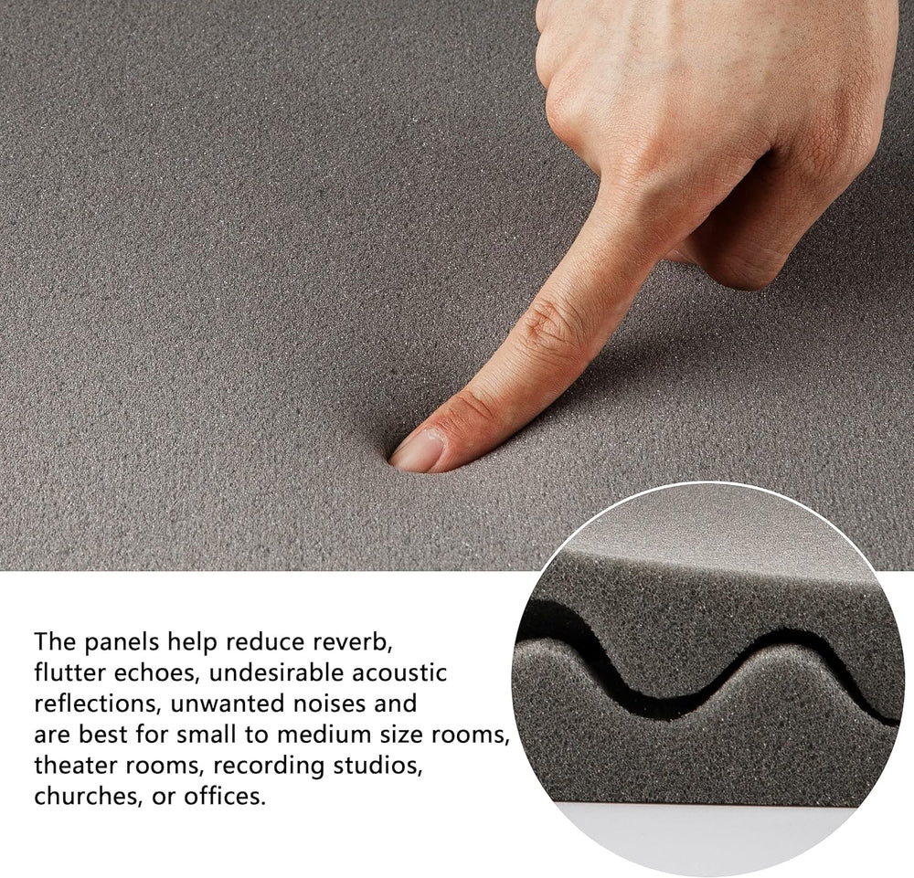 Paneles Acústicos Aislantes 12pcs - Espuma Absorbente 1x12x12