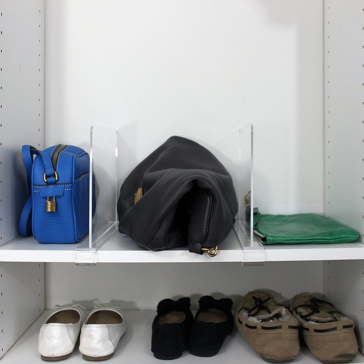 Divisor de estante acrílico transparente (4)