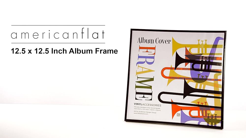 Cuadro de portada de álbum con marco de aluminio