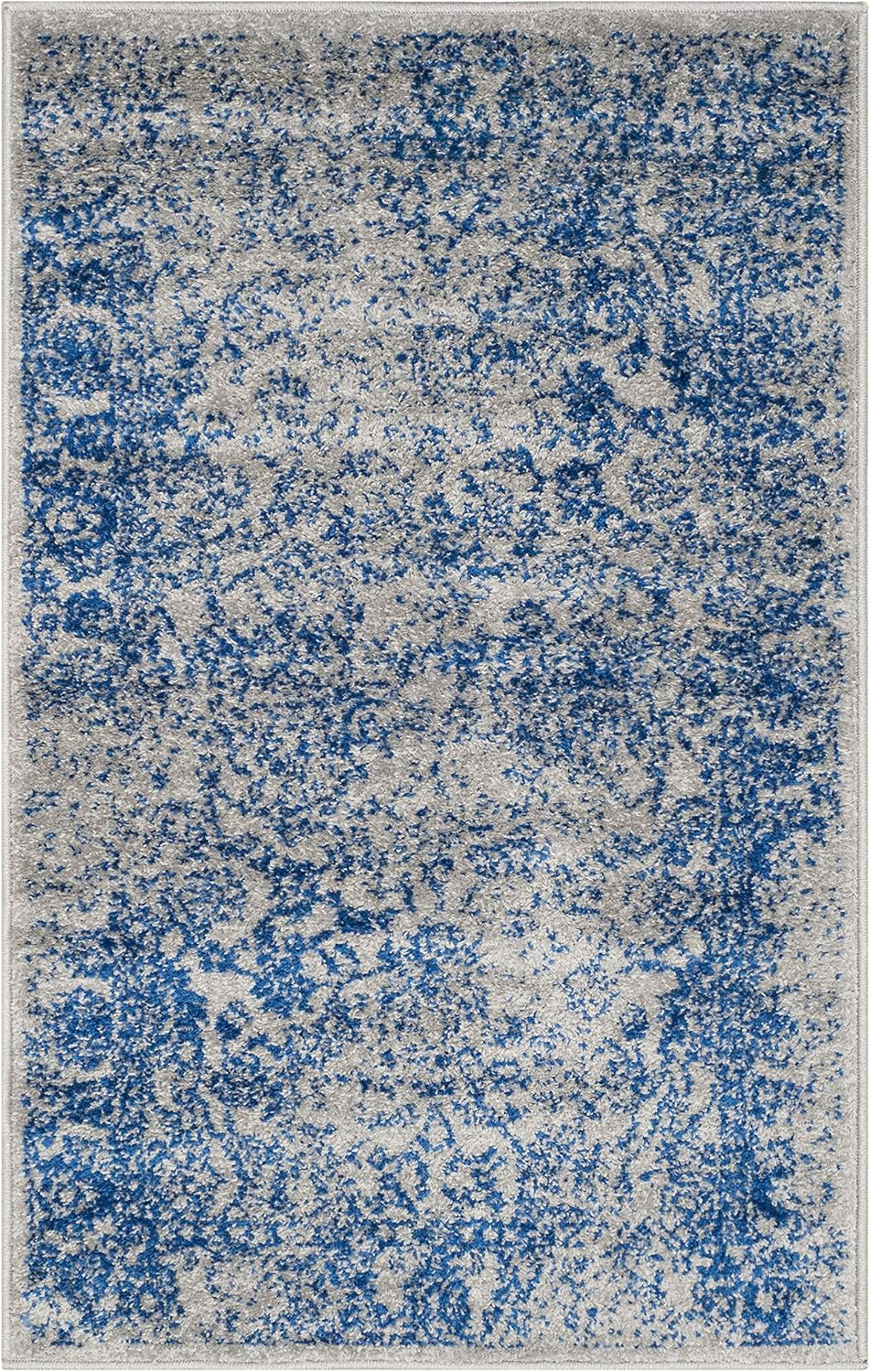 Alfombra de Acento Oriental Distressed, Fácil Cuidado, ADR109A