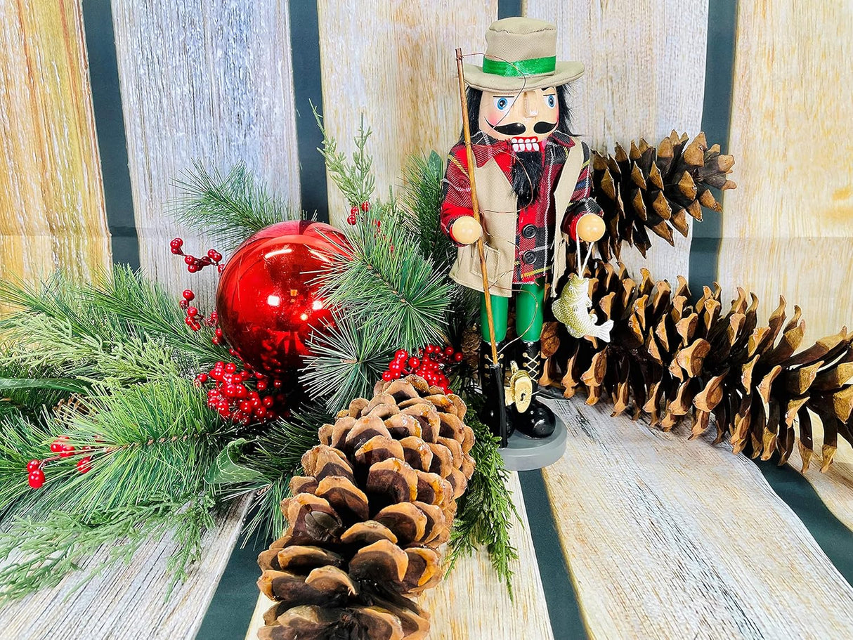 Nutcracker Pescador de Bass, Santa's Workshop, 14.5 Modelo 70201