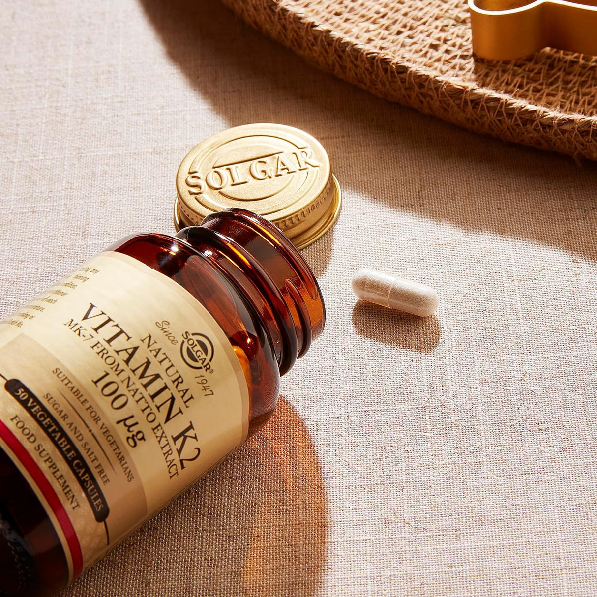 Vitamin K2 MK7 Solgar, 100mcg, Hueso, 50 cápsulas