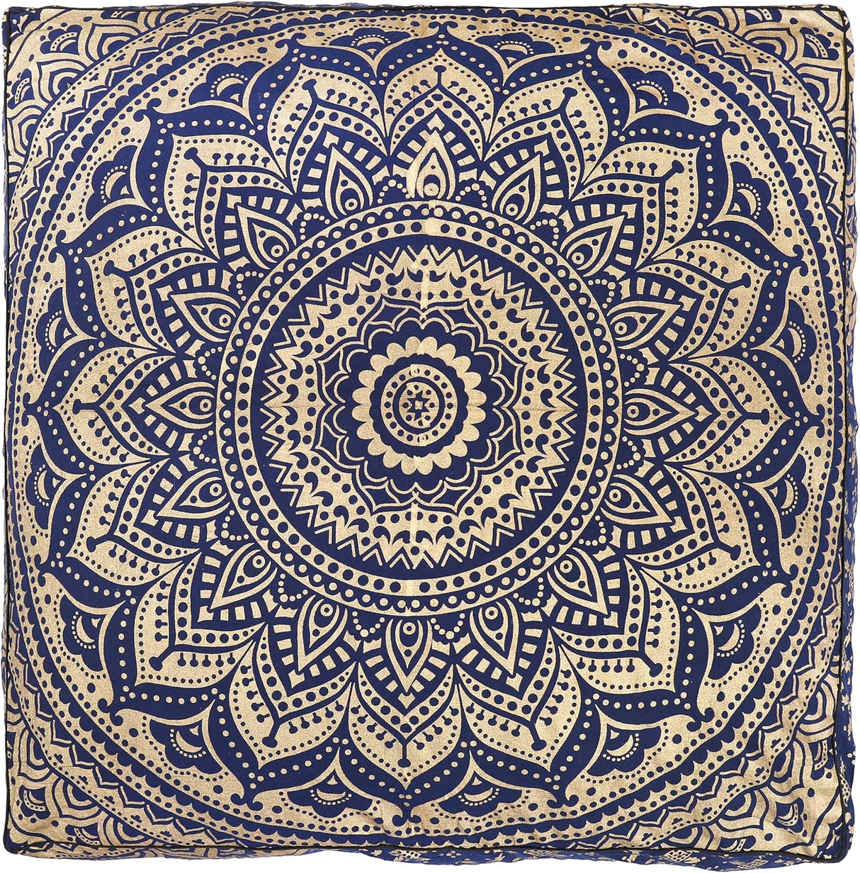 Popular Handicrafts - Cojín redondo diseño de mandala estilo hippie para suelo