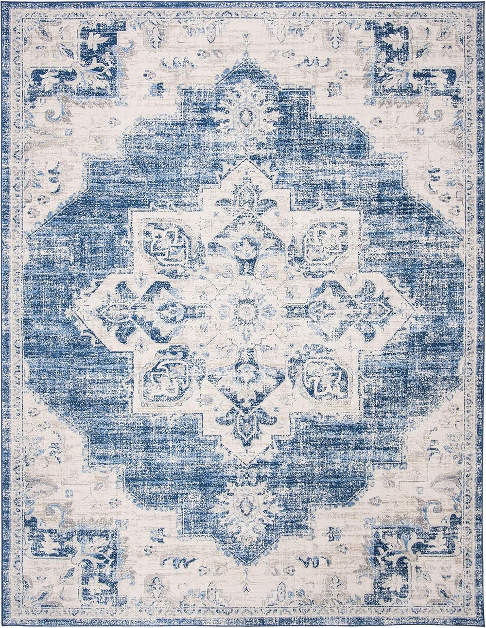 Alfombra de área, diseño medallón, fácil cuidado, modelo BNT865A