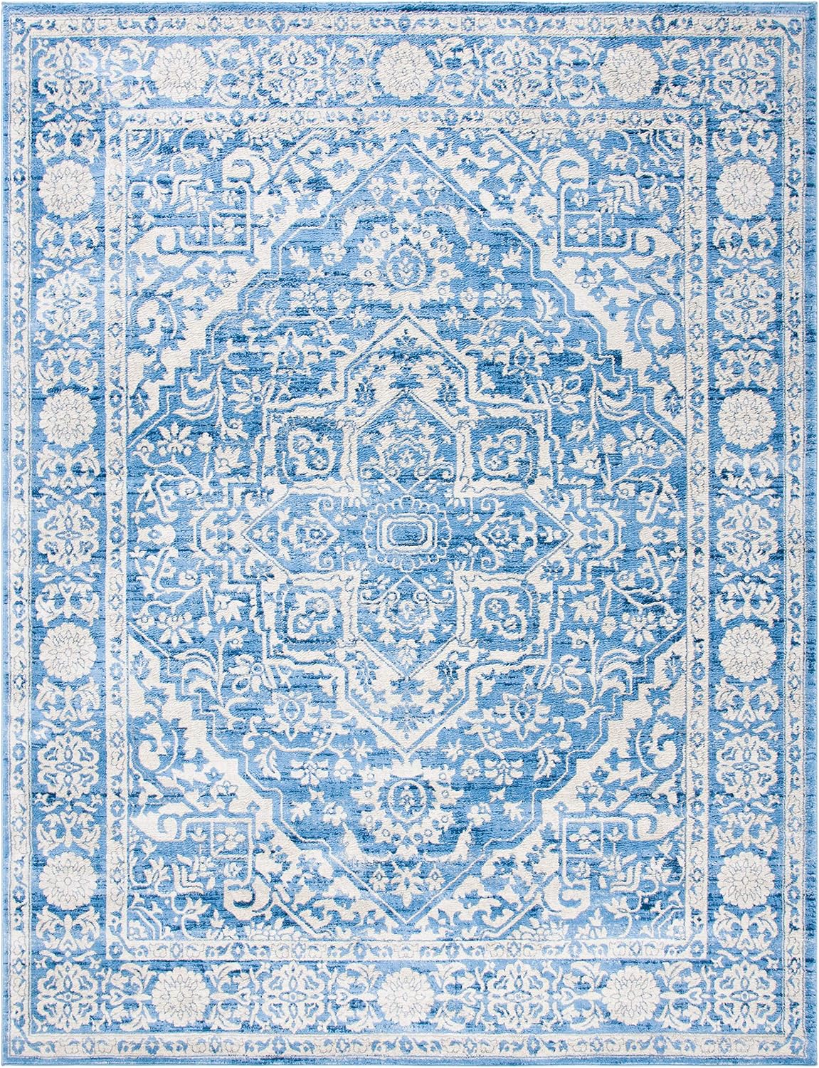 Alfombra de área - Diseño medallón, fácil cuidado, BNT832A