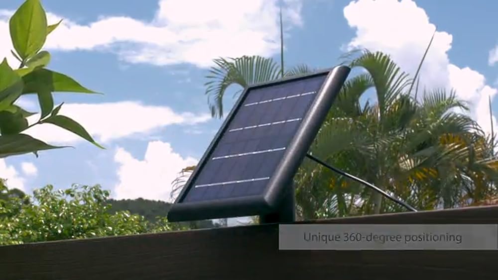 Panel solar para cámara de foco