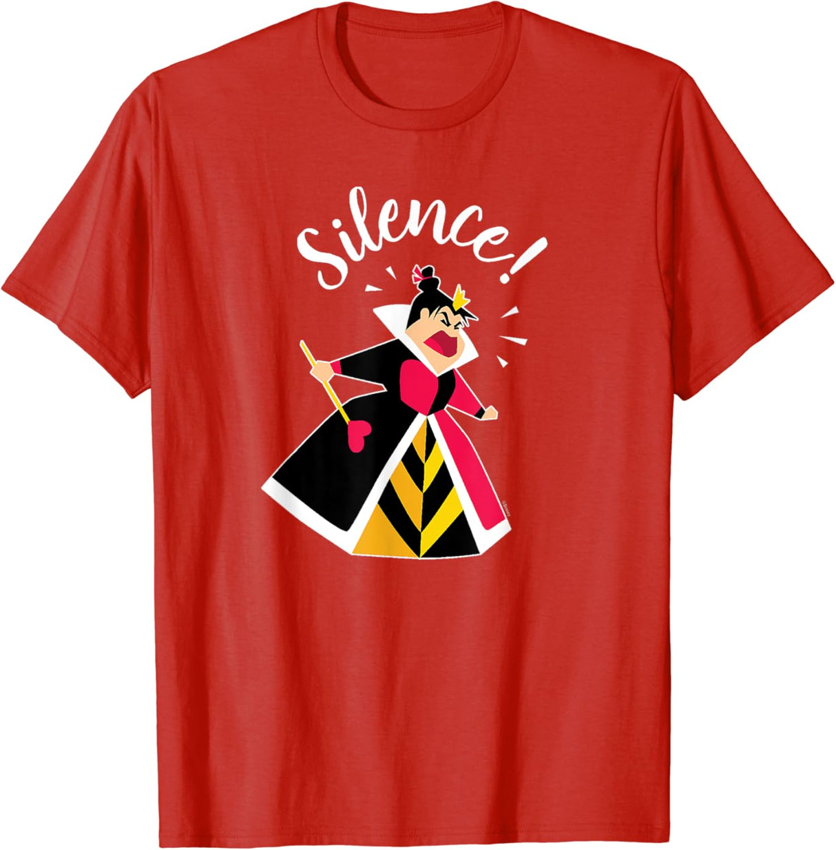 Camiseta roja de hombre Queen of Hearts Silence! talla S