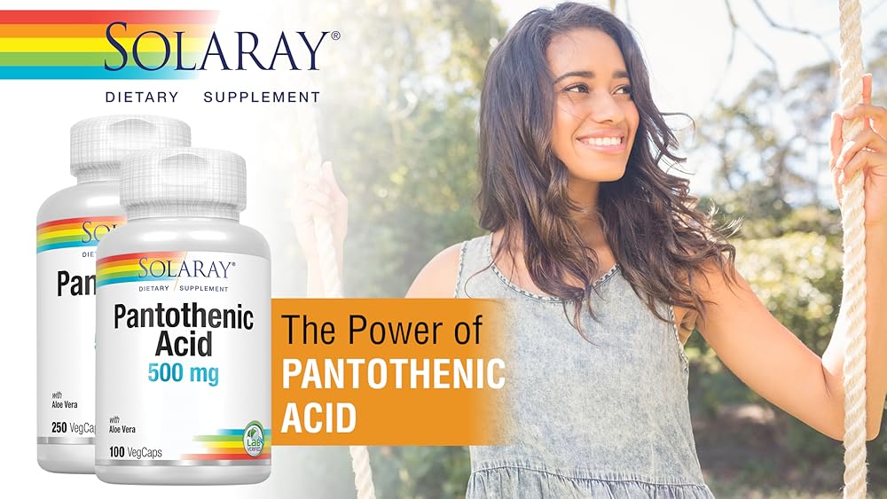 Vitamina B-5 500mg metabolismo energético 250 capsulas