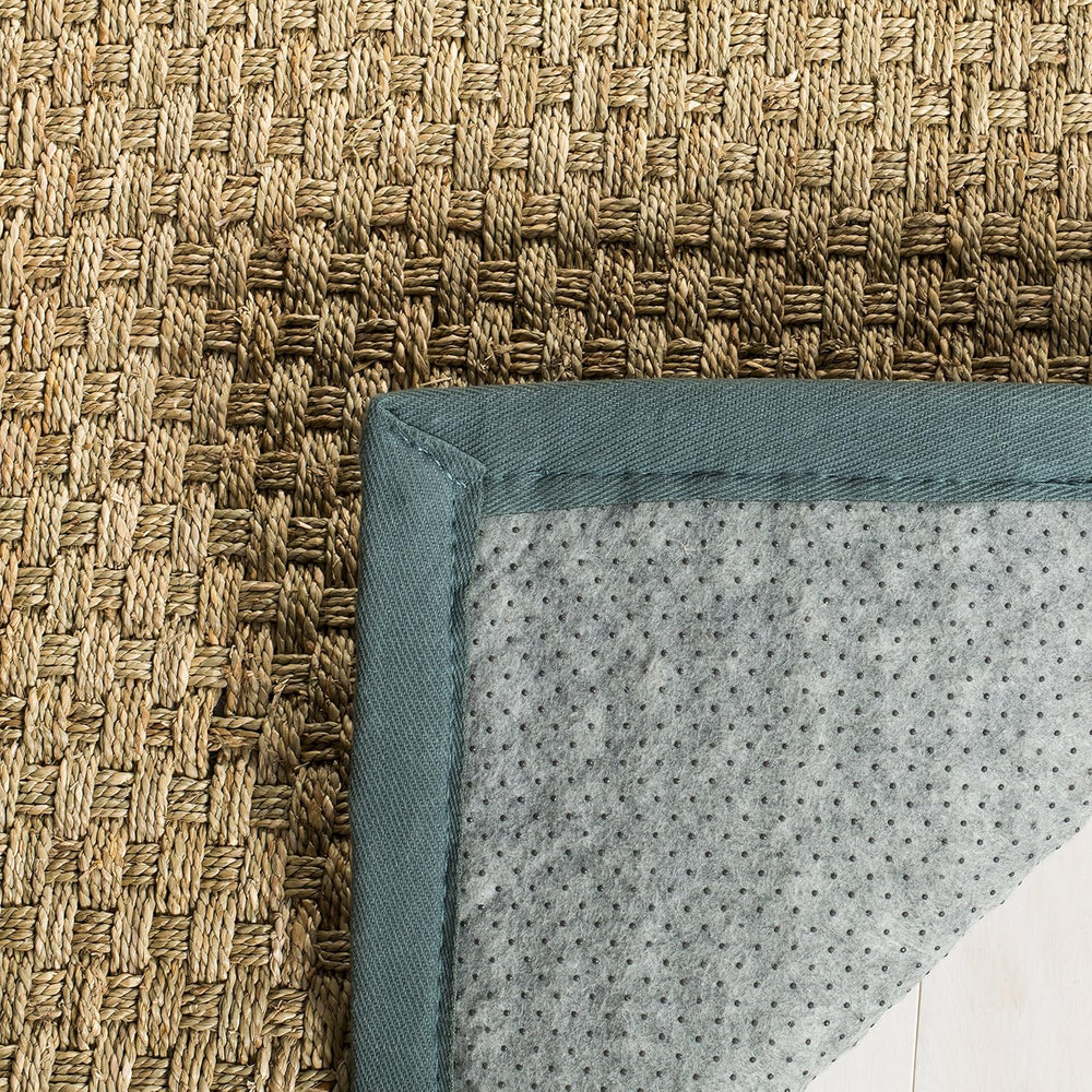 Alfombra de fibra natural, diseño de mimbre, modelo NF114M