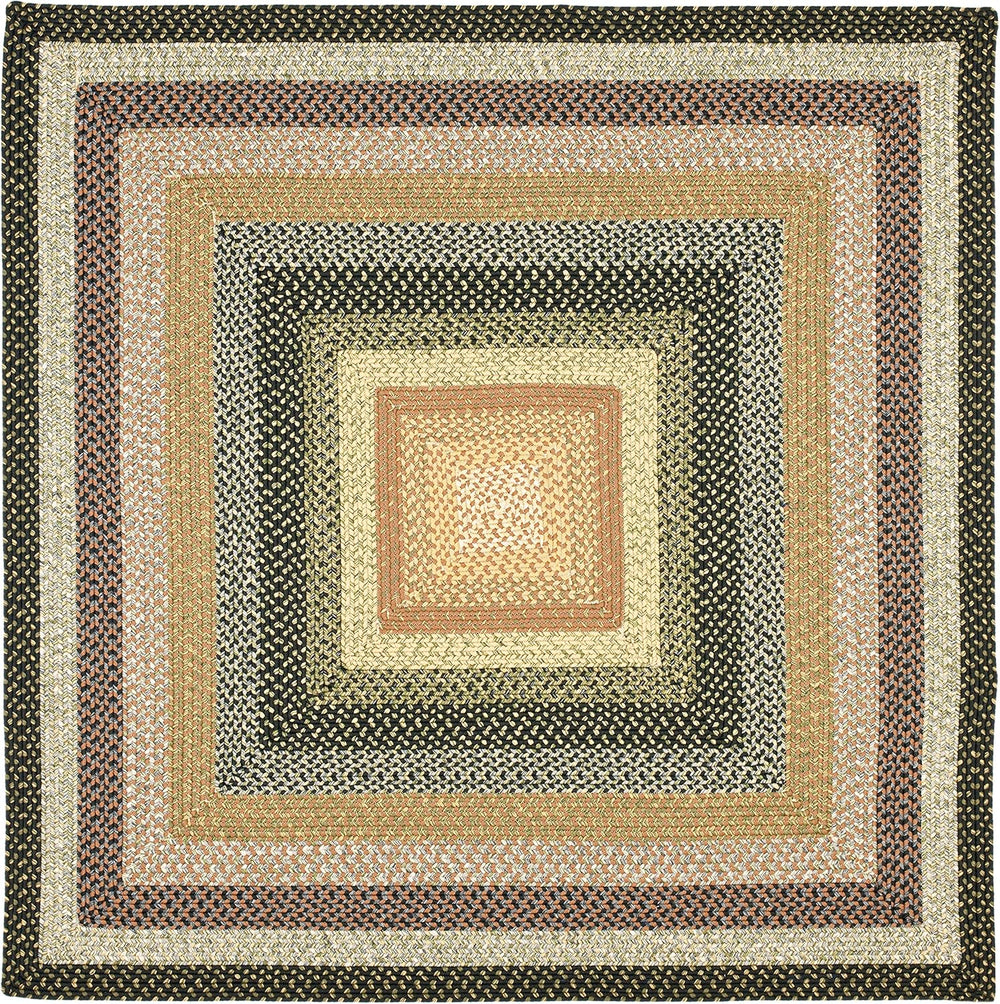 Alfombra Acento Trenzada Reversible, Ideal para Áreas de Tráfico (BRD308A)