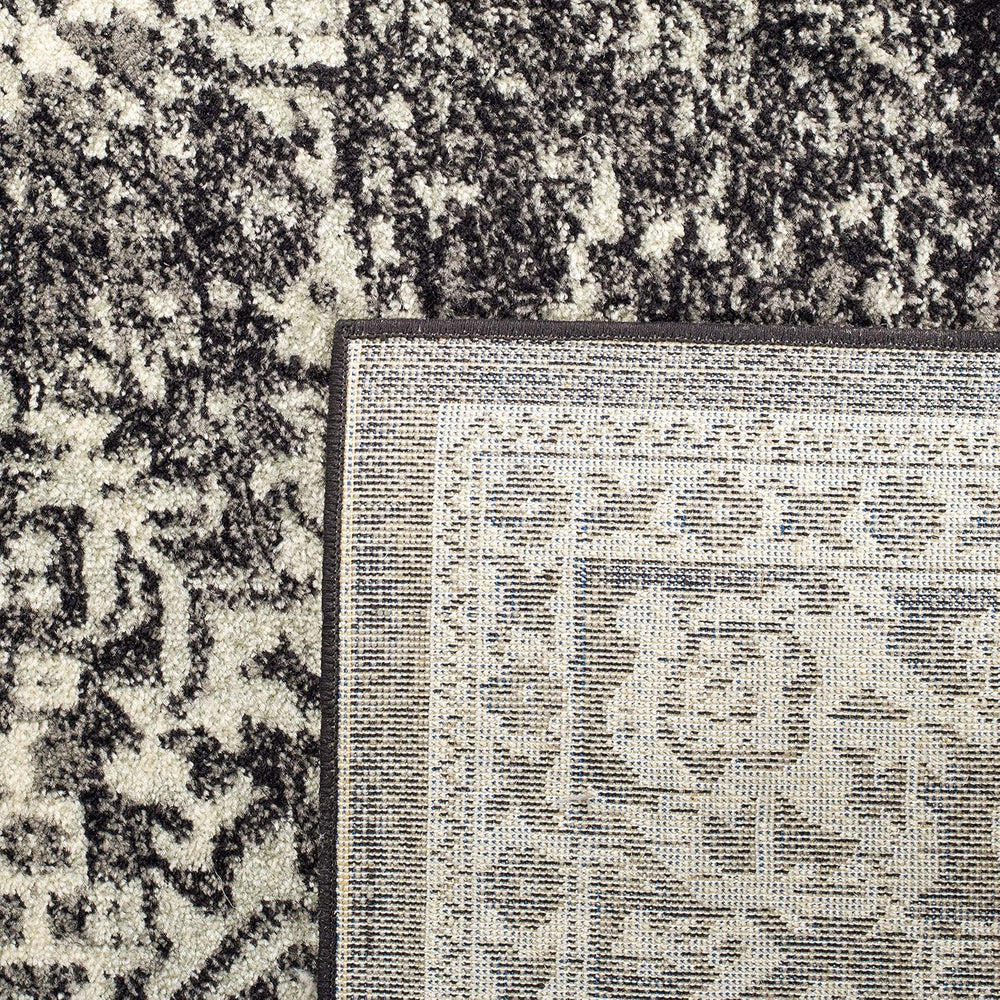 Alfombra de área - Diseño oriental desgastado, fácil cuidado, EVK256R