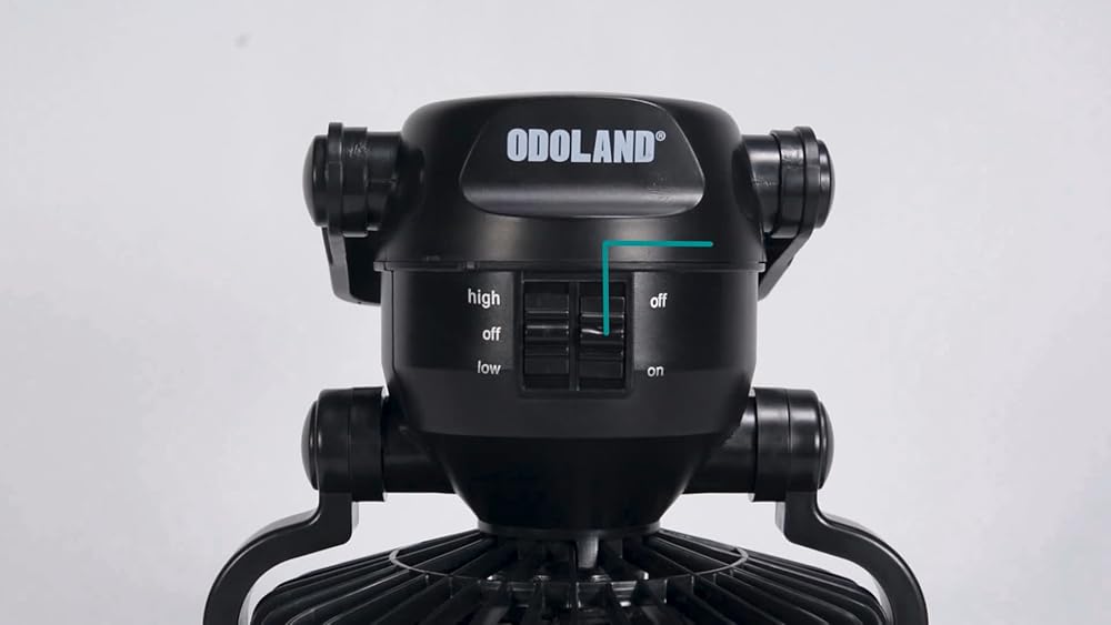 Lámpara LED portátil con ventilador para emergencias y campi