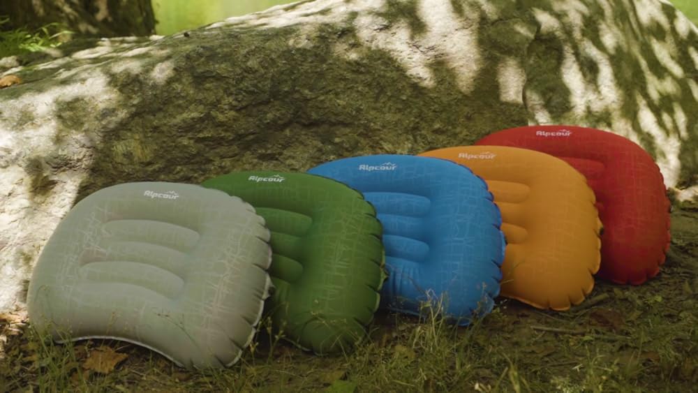 Almohada de camping - grande, hinchable, ultraligera