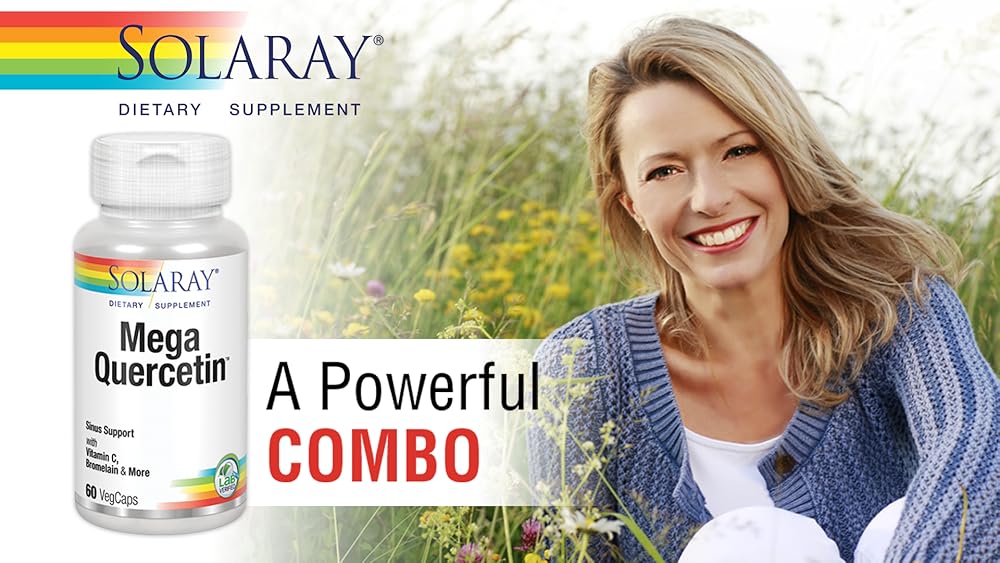 Solaray Mega Quercetina Apoyo de células saludables, corazón