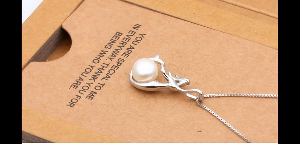 Collar con colgante de sirena de plata de ley 925