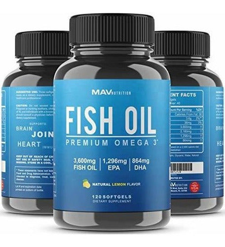 Aceite De Pescado De Primera Calidad Omega 3 - Potencia