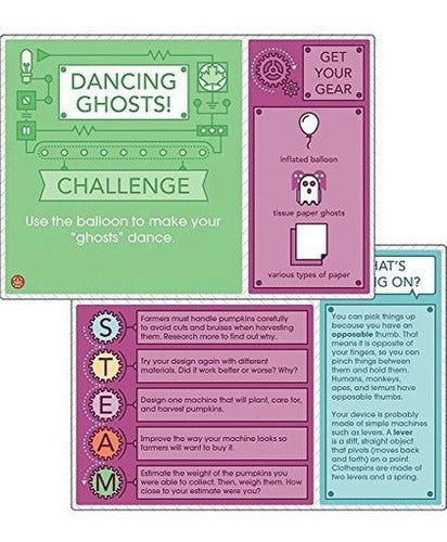 Seasonal Stem Desafíos Tarjetas de aprendizaje