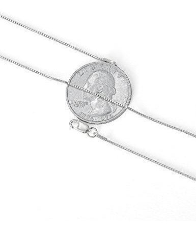 24 Pulgadas Collar De Cadena De Caja De 0.8 Mm 925 Collar