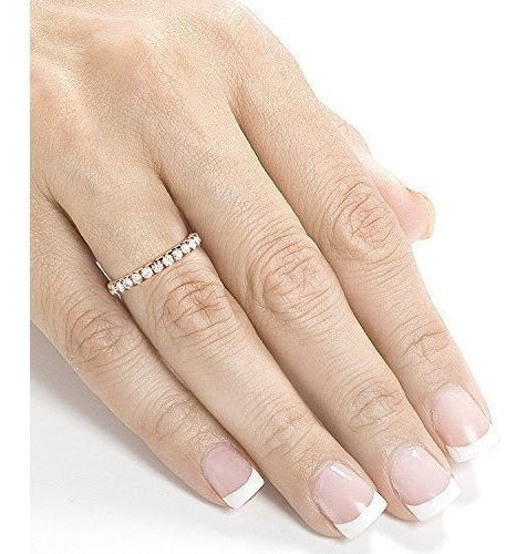 Anillo sólido de oro rosa de 14 quilates