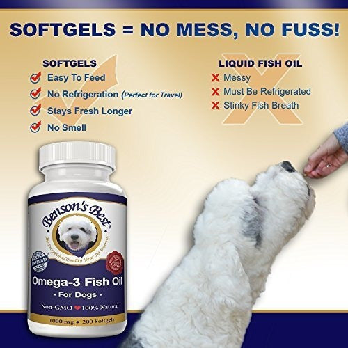 El Mejor Aceite De Pescado Omega-3 De Benson Para Perros