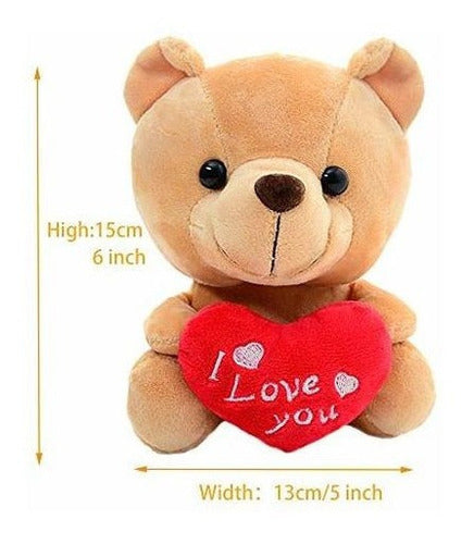 Gloveleya Peluche Oso De Peluche Con Corazón Te Amo