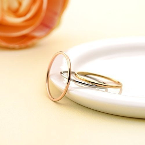 3 anillos de acero inoxidable