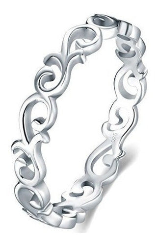 Anillo de plata esterlina Nudo celta Corazón