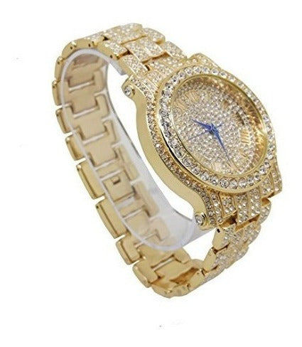 Reloj Rapero Bling-ed Out Hip Hop Luxury Para Hombre W