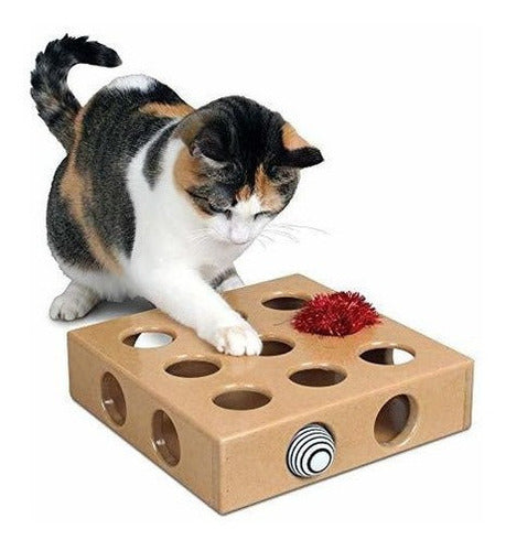 Caja de juguetes para gatos
