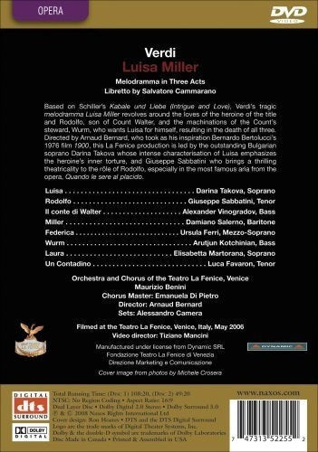 DVD - Verdi: Luisa Miller