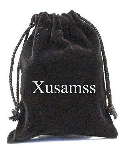 Xusamss Hip Hop Collar Colgante De Acero De Titanio Etiqueta