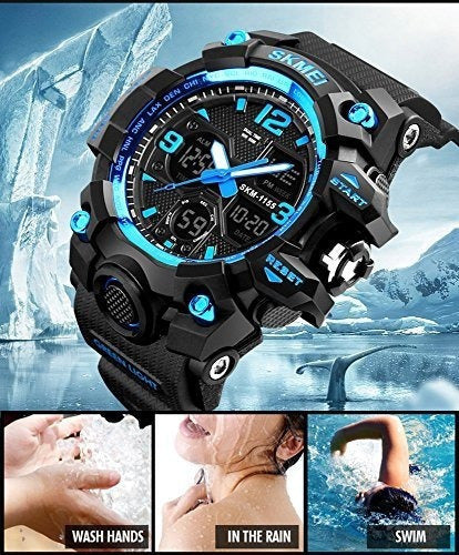 Reloj Analógico Digital A Prueba De Agua Para Hombres