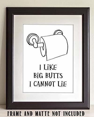 Cuadro Me Gustan Los Culos Grandes No Puedo Mentir 11x14
