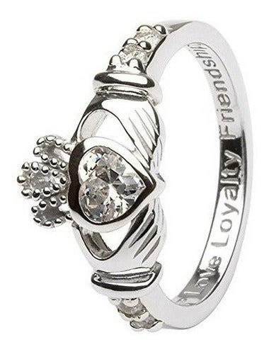 Abril Mes Del Nacimiento Anillo De Plata