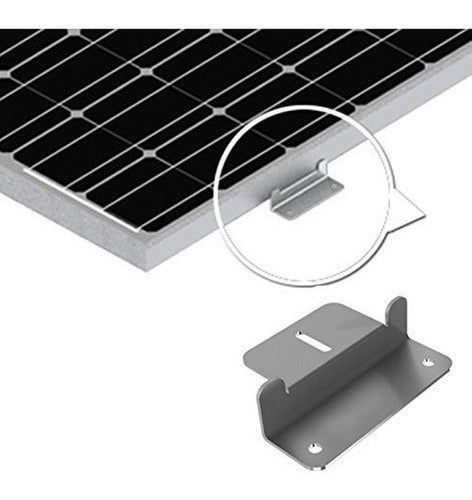 Juegos Montaje En Panel Solar Soporte De Z Juego De 4