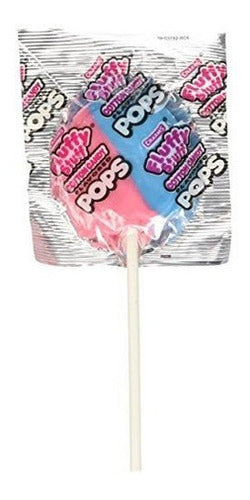 Charms Fluffy Stuff Cotton Candy Lollipops- (paquete De 48)