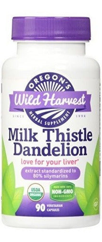 Cápsulas Del Diente De León Del Cardo De La Leche De La