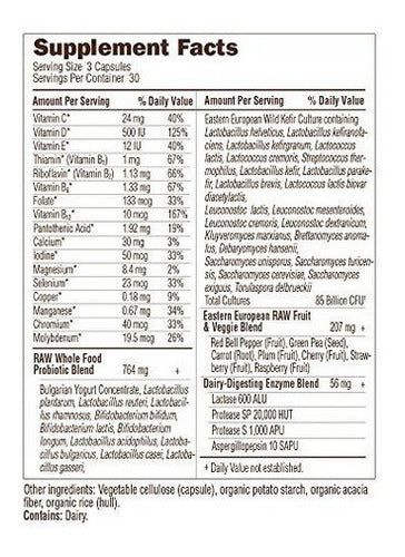 Garden Of Life Mujeres Crudas Acidophilus