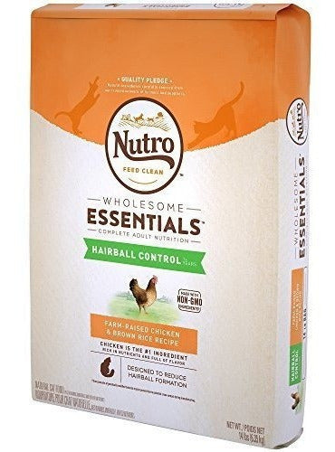 Nutro Hairball Control Alimento seco para gatos y pollo 14Lb