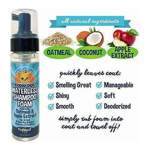 Avena Champú Seco Sin Enjuague Espuma Limpiador Mousse