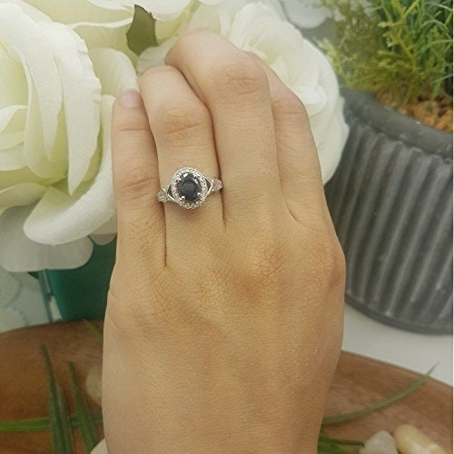 Anillo De Compromiso De Halo Nupcial Con Diamantes De Talla