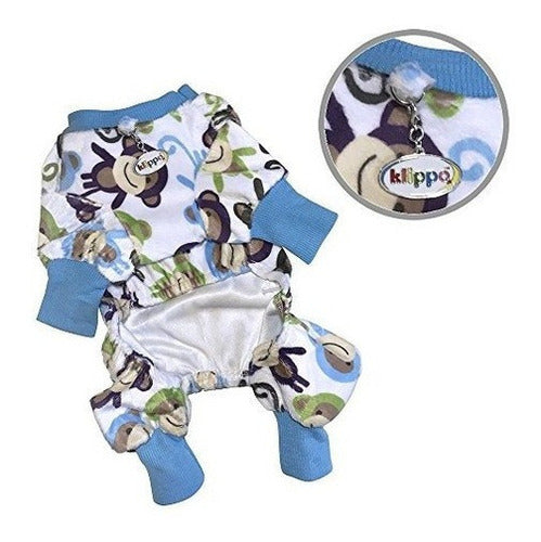 pijama De Felpa De Minky Monkey Para Perro