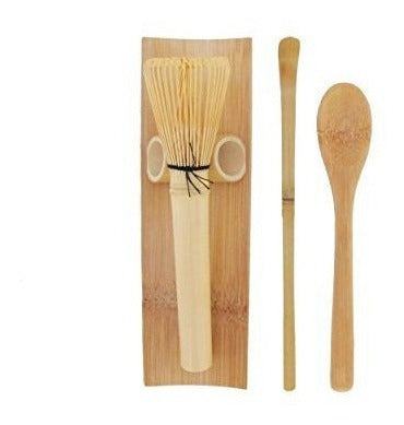 Juego de té japonés, batidor de té