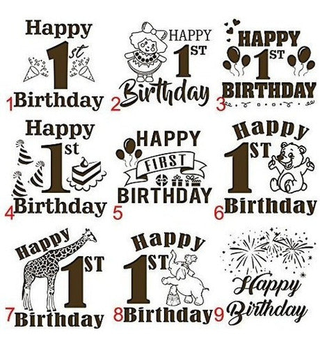 1er Regalo De Cumpleaños - Bloque Personalizado Para El Bebé