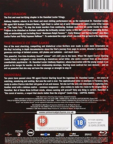 El Conjunto De Blu Ray Hannibal Lecter Trilogy