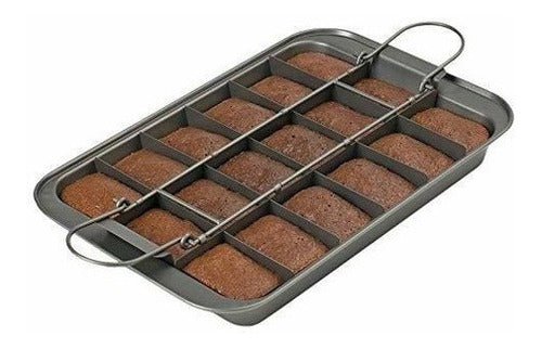 Sartén para brownie 9 x 13 pulgadas, gris oscuro